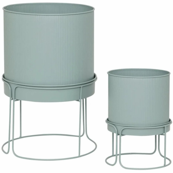 Kovové květináče, 2 kusy, AZE, O 30 cm