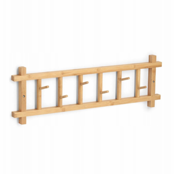 Bambusový předsíňový věšák CEDRO, 68 x 22 x 2,5 cm
