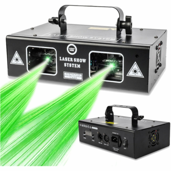 LIGHT4ME LASER RGB GEOMETRICKÝ 350mW laserový projektor, ...
