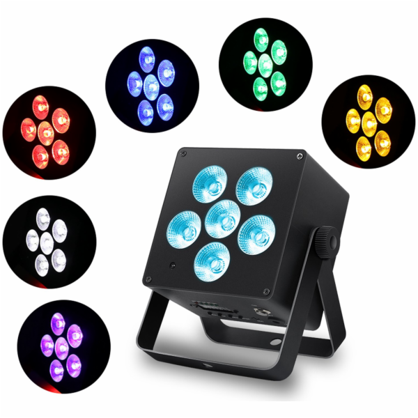 LIGHT4ME ACCU PAR RGBWA-UV reflektor 4400 mAh světelný ef...