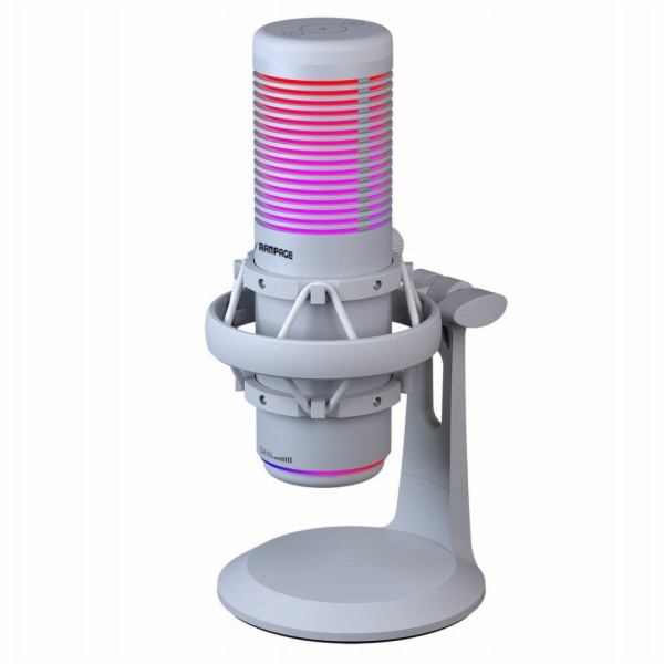 RGB mikrofon Rampage Bemol bílý (BEMOL-W)