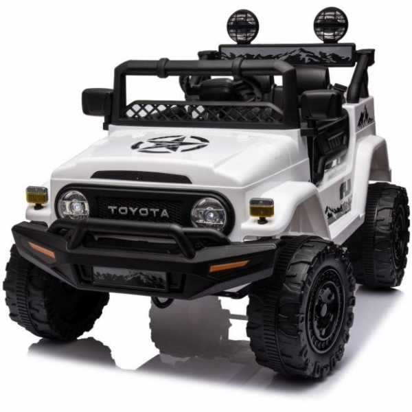 LeanToys Auto na baterie Toyota FJ White 4x4 EDUKAMP