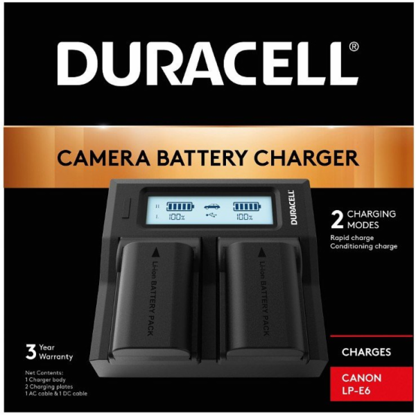 Duální nabíječka Duracell Duracell pro nabíječku fotoapar...