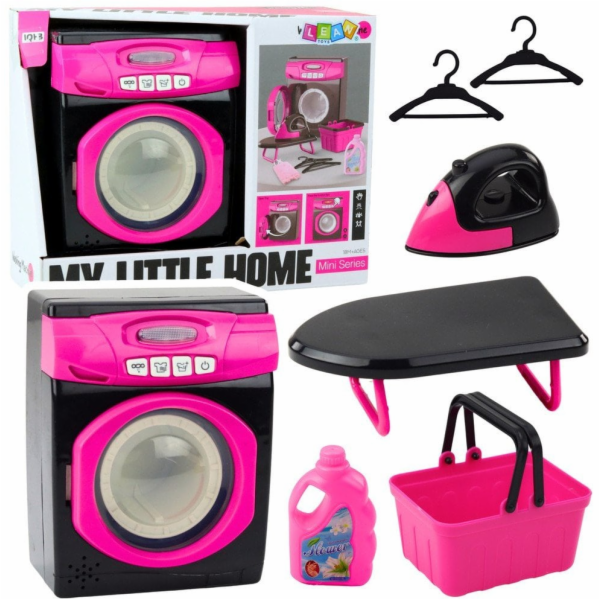 LeanToys Sada domácích spotřebičů: Pračka, interaktivní z...