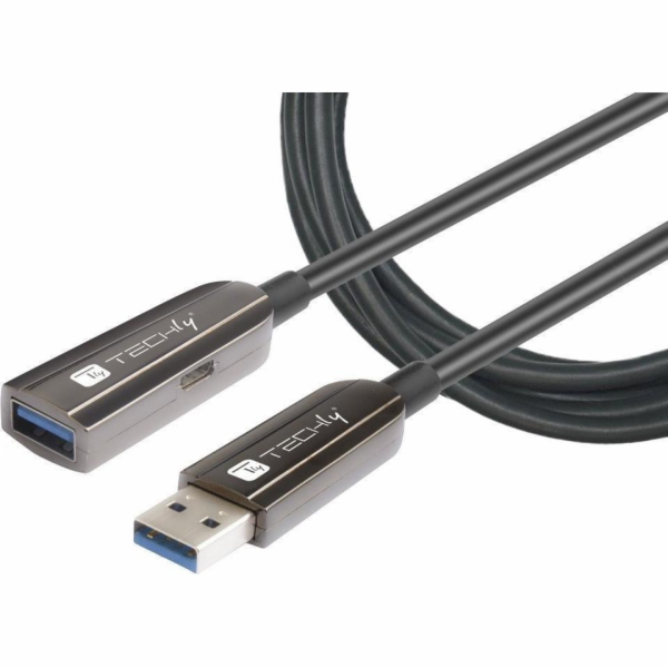 Techly Kabel USB-C - USB-C 20 m černý (ICOC U3AMF-HY-020)