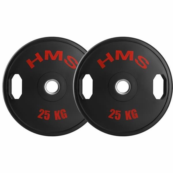 HMS TOG25 2 x 25 KG OLYMPIJSKÝ KOTOUČ S POGUMOU 2 x 25 KG