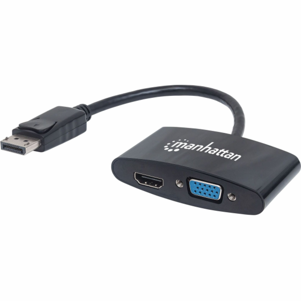 Manhattan AV adaptér DisplayPort - HDMI - D-Sub (VGA) čer...