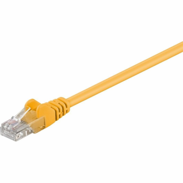 Goobay Goobay 68336 patch kabel CAT 5e, U/UTP, žlutý, 0,5 m