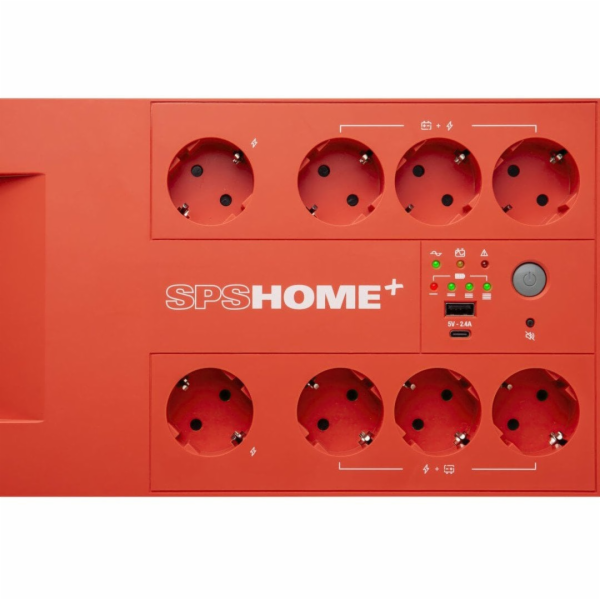 Salicru Nouzový UPS SPS 850 HOME+ Red 850VA 480W 8x Schuk...