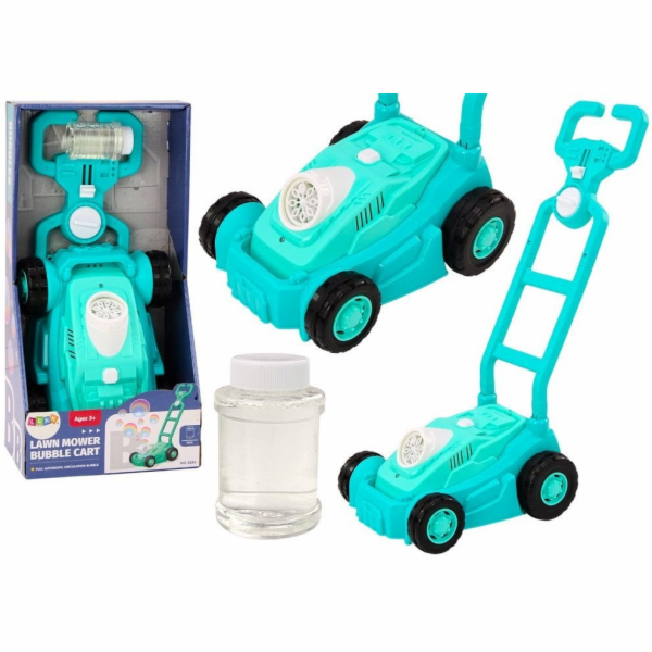 LeanToys Sekačka na trávu Bubble Machine s rukojetí modrá