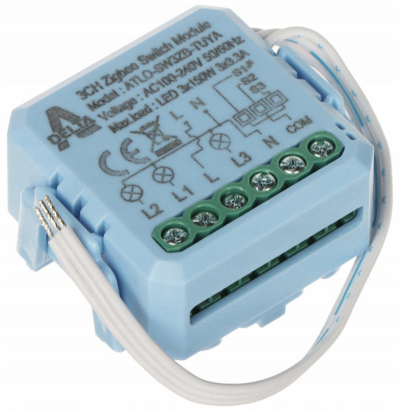 Atlo CHYTRÝ SPÍNAČ SW3ZB-TUYA ZigBee, Tuya Smart