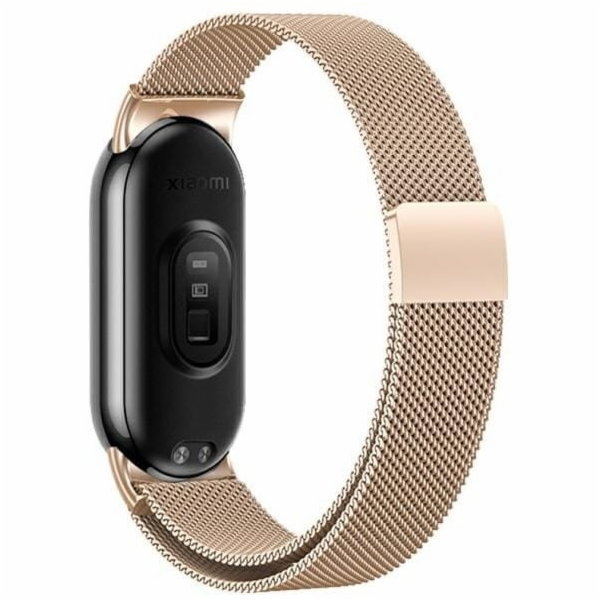 Beline Magnetický řemínek Mi Band 9/8 růžovo-zlatý