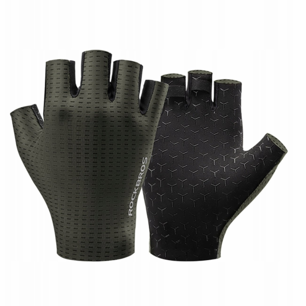RockBros Prodyšné cyklistické rukavice s krátkými prsty V...