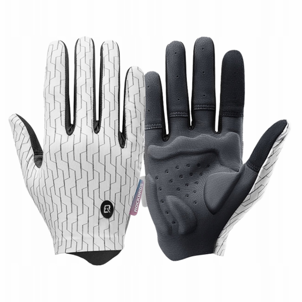 RockBros Sportovní rukavice jaro-léto velikost L - bílé a...