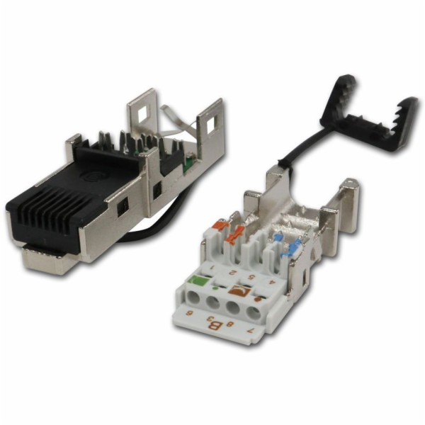 TELEGRTNER Telegärtner J80026A0046, RJ45, Černá, Nerezová...