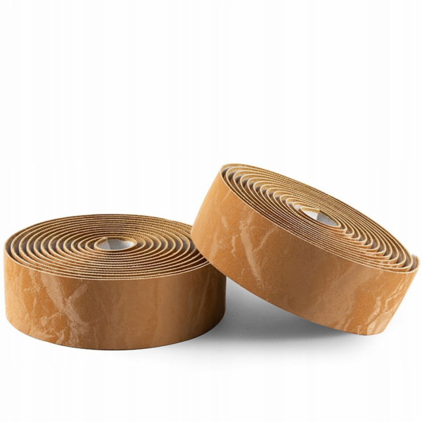 RockBros Omotávka na řídítka PU s velurovým vzorem - hnědá