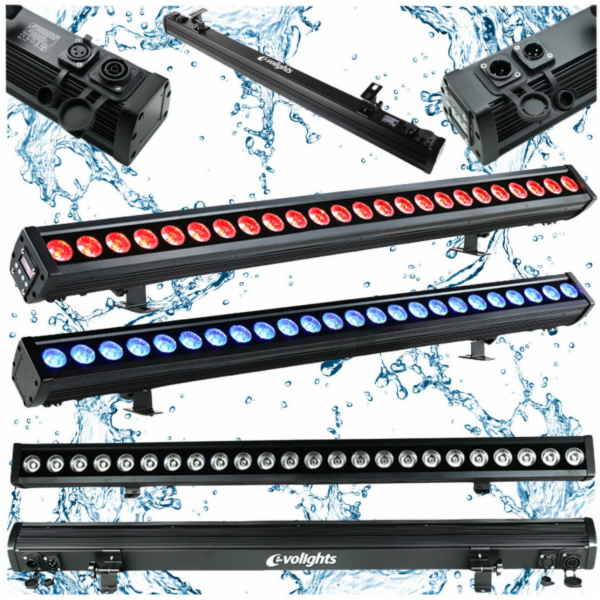 Evolights GLAZE BAR 24x4W RGBW IP65 LED světelný pásek ve...