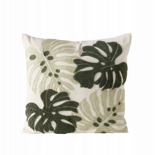 Boltze Dekorativní polštář s monsterou DUBIA, 45 x 45 cm