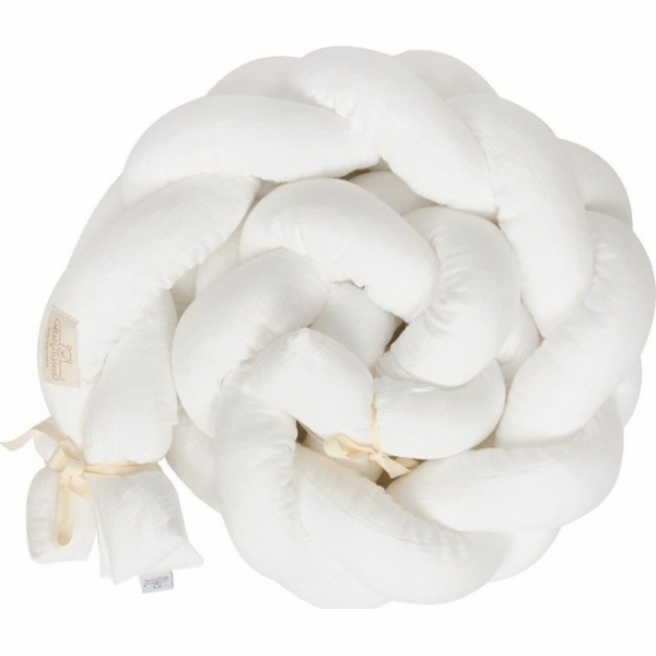 BabyMatex Chránič do postýlky 30 x 200, copánkový mušelín...