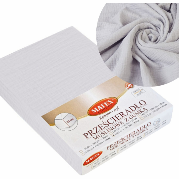Matex Prostěradlo 90 x 200, Matex mušelín 42