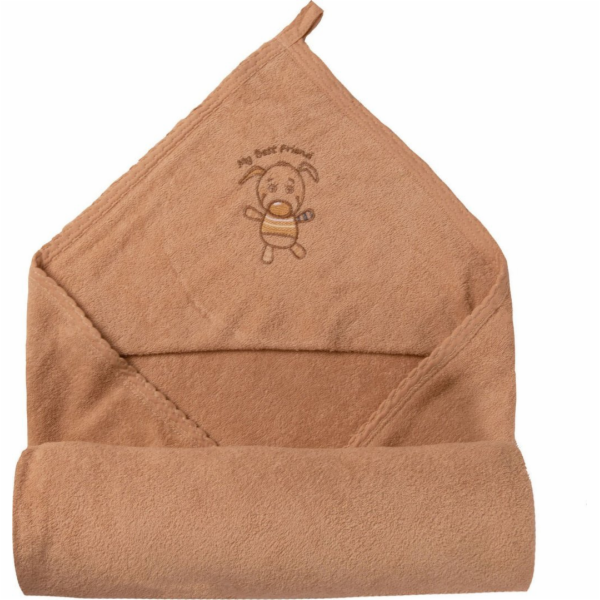 Matex DĚTSKÝ POVLAK DO KOUPÁLKY FROTÉ 85X85CM SVĚTLE HNĚDÝ