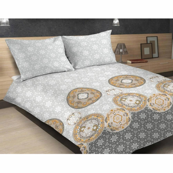 Matex Ložní prádlo Satén Exclusive 160x200 Mandala Bílá B...