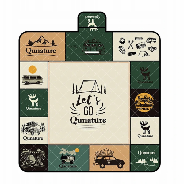 Retoo Pikniková podložka Qunature nepromokavá turistická ...