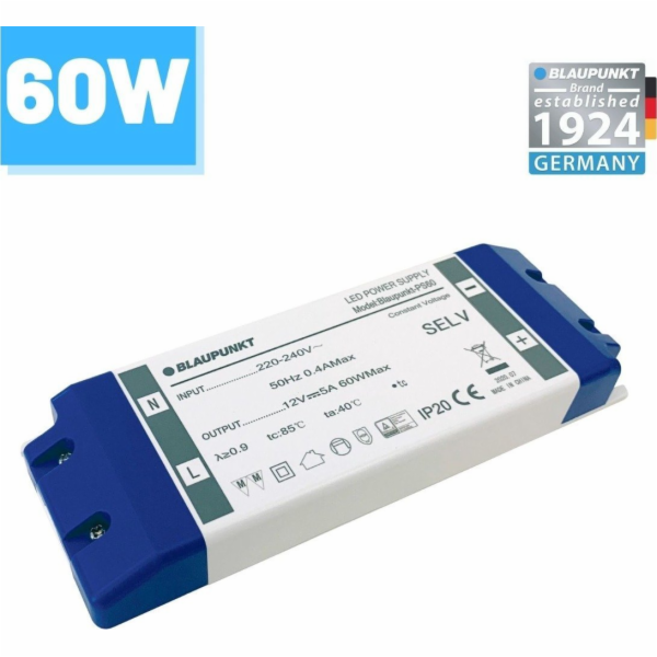 Blaupunkt LED pásek Blaupunkt LED napájecí zdroj 12V 60W ...