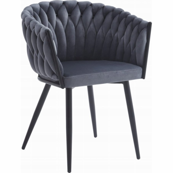 Leobert Židle ORION - tmavě šedý samet x 2