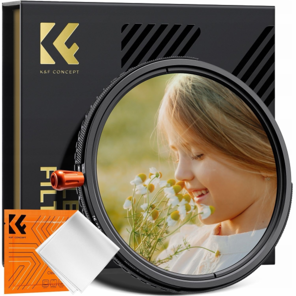 K&F Hybridní filtr 3v1 82mm 82mm fader ND2-32 + CPL + čer...