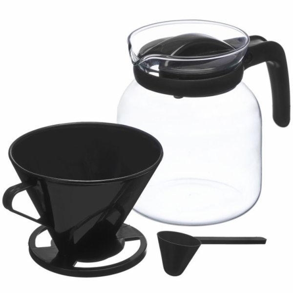 Vivalto Skleněná konvice s přelivným filtrem a víčkem 1,2 l