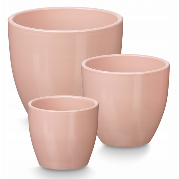 Ibergarden Sada kulatých květináčů O 14, 17, 22 cm
