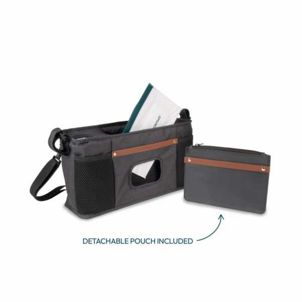 Katun WF RODIČOVSKÁ KONZOLA S 2 DRŽÁKY NA POHÁRKY, ČERNÁ