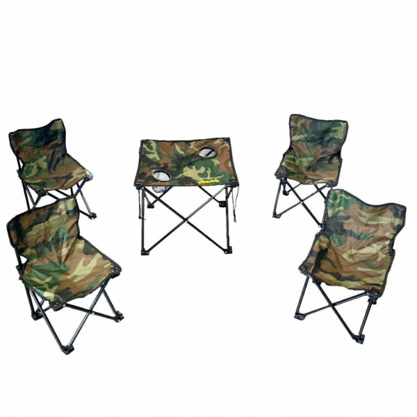 ModernHome Dětská cestovní sada - skládací stůl a židle (...