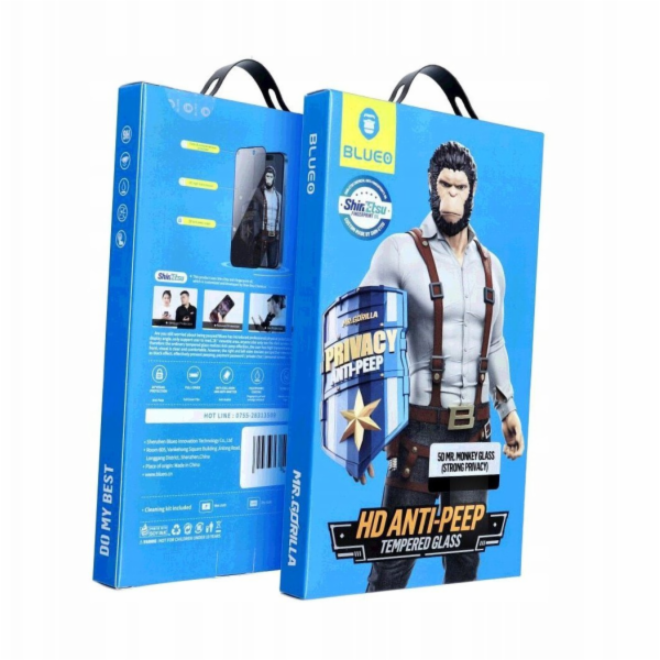 Blueo Tvrzené sklo 5D Mr. Monkey Glass - pro Samsung Gala...