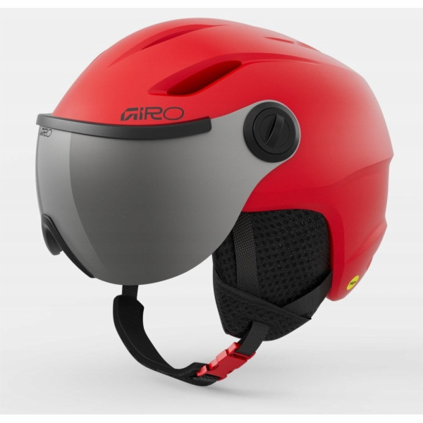 MIVIDA Dětská zimní helma GIRO BUZZ MIPS, matně červená, ...