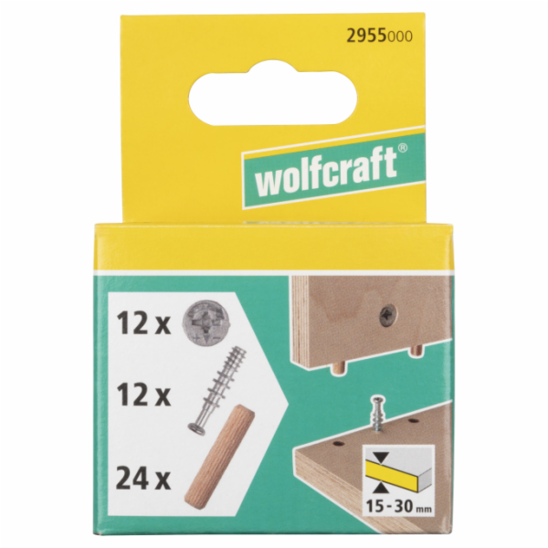 Příslušenství pro montáž excentrických spojů Wolfcraft 29...