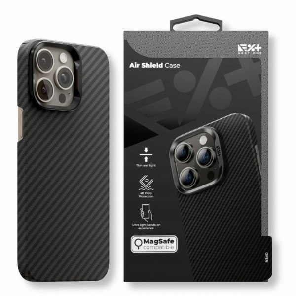 NEXT ONE Pouzdro AirShield MagSafe Carbon pro iPhone 16 P...