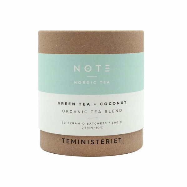 Teministeriet Tea Note Zelený čaj s kokosem Bio 20 sáčků