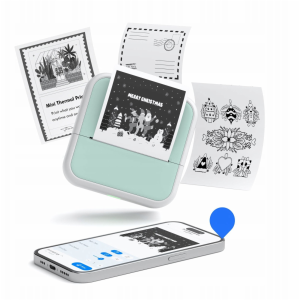 LoveInstant Bluetooth termální tiskárna pro fotografie, s...