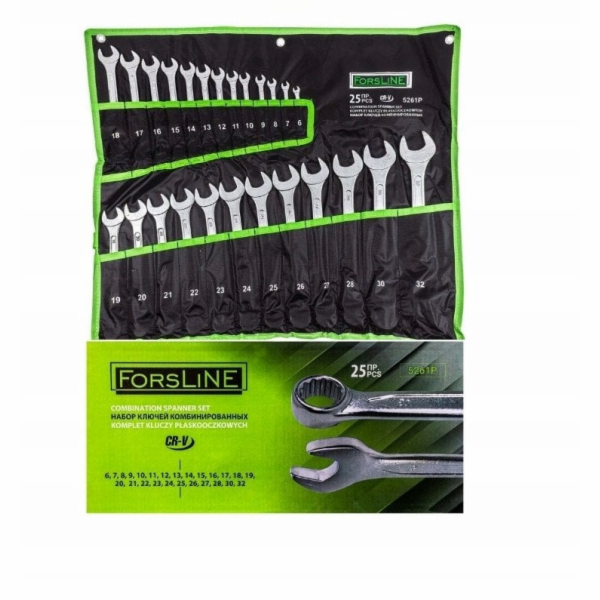 Geko Sada 25 otevřených klíčů. (6–32 mm)