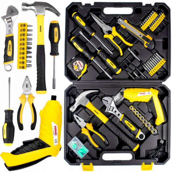 WMC Sada nářadí 110 ks, klíče, šroubováky, bity