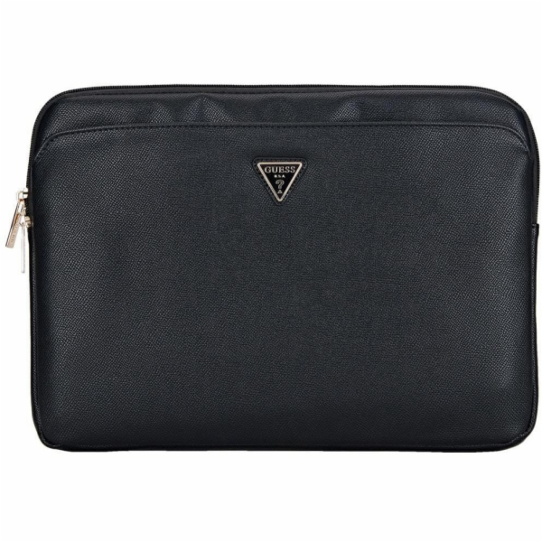 Guess Kabelka Sleeve 14 Grained Zip Pocket Triangle Logo ...