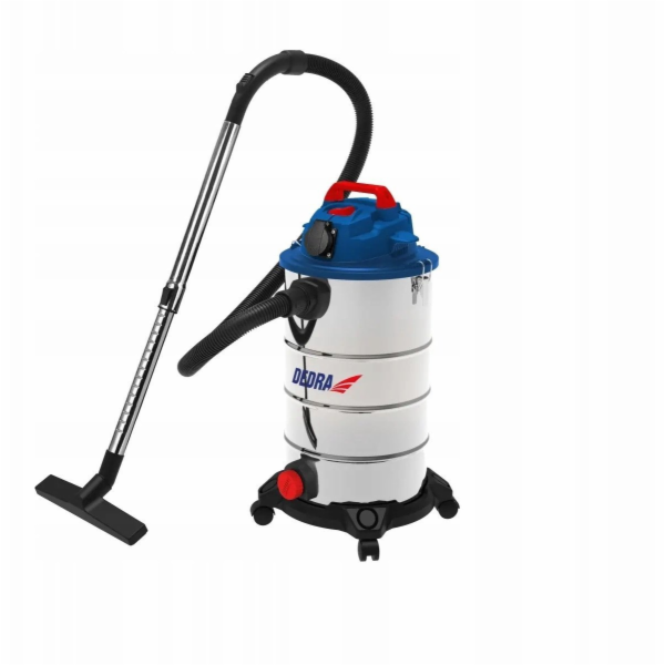 Dedra Mokro-suchý vysavač 1400W 30L kovová teleskopická t...