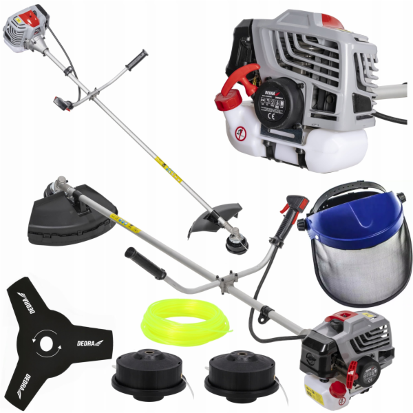 Dedra Benzínový křovinořez 1,45 kW 52 ccm, kabeláž, kryt,...