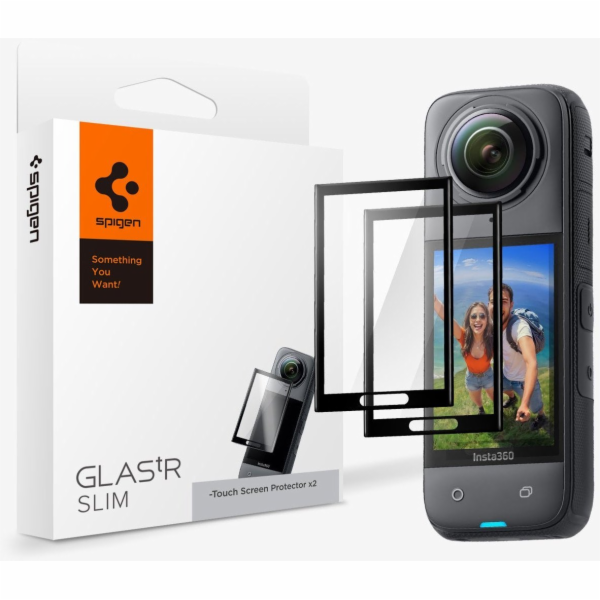 Spigen Glass tR SLIM S2P, černé - Insta 360 X4