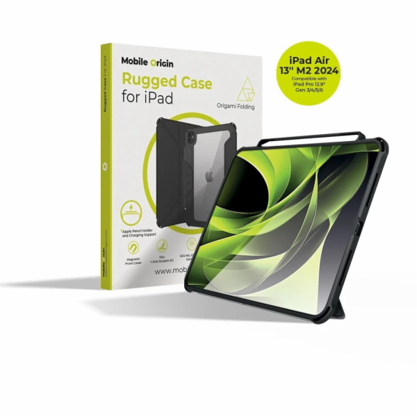 Mobile Origin Odolný kryt Rugged, černý - iPad Air 11 (M3...