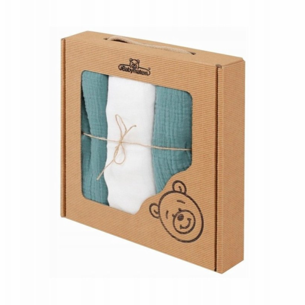 Multitex MUŠELOVÉ pleny, balení 3 kusů v krabičce, veliko...