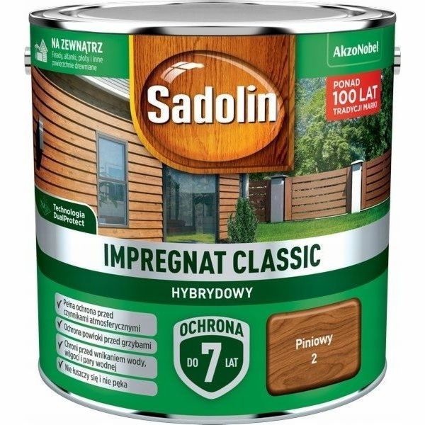 Sadolin SADOLIN CLASSIC HYBRID IMPREGNACE 7 LET BOROVICE 2,5