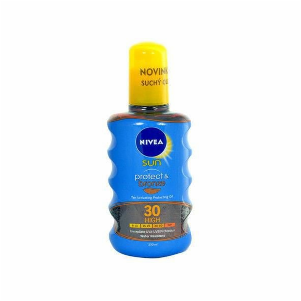 Nivea Sun Protect & Bronze olejový sprej SPF30 W 200ml